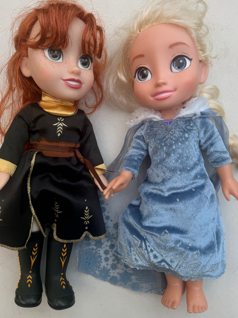 Disney Frozen 2 Anna and Elsa "Into The Unknown" 13-inch set by Jakks Pacific.